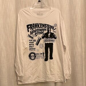 White Frankenstein Long Sleeve shirt